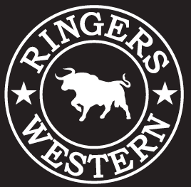 Ringers Western Vinyl Sticker White